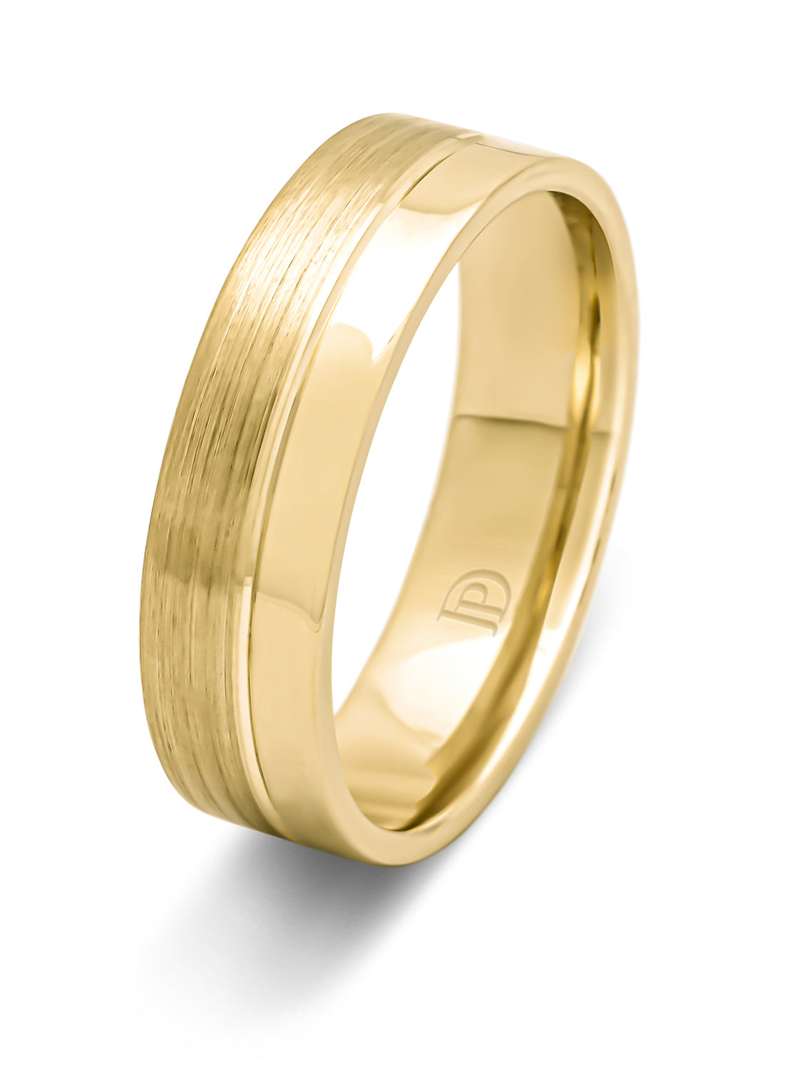 Geelgouden 14 kt trouwring, Wedding