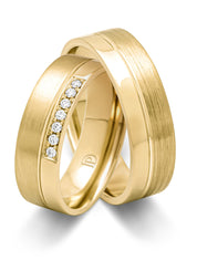 Geelgouden 14 kt trouwring, Wedding