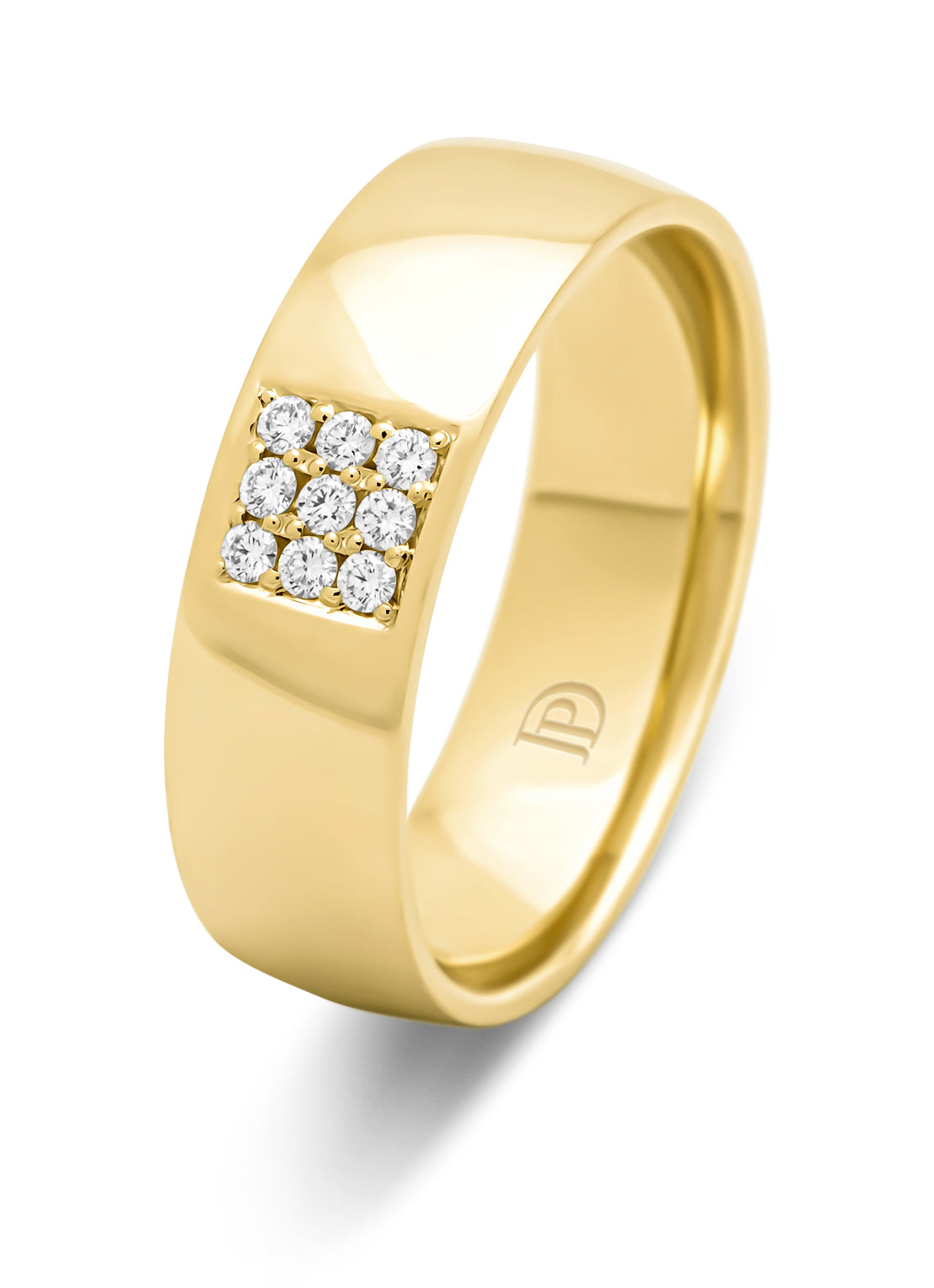 Geelgouden 14 kt trouwring, Wedding