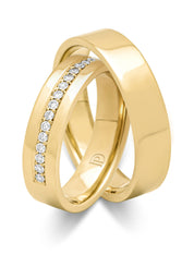 Geelgouden 14 kt trouwring, Wedding