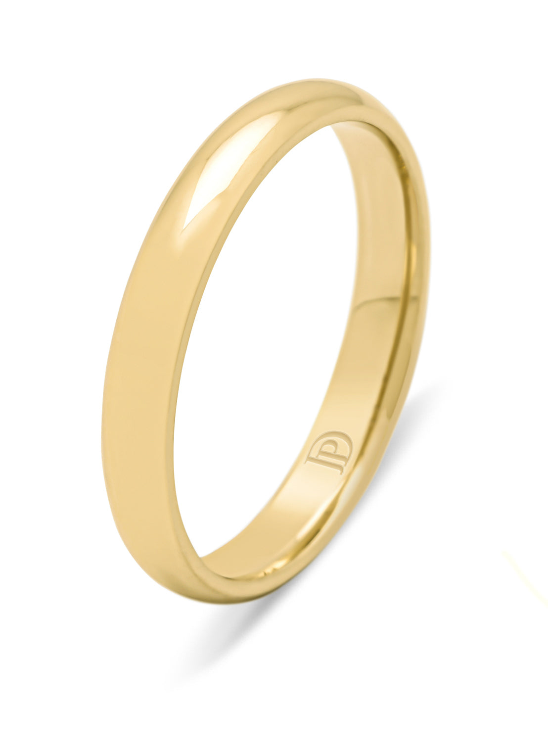 Geelgouden 14 kt trouwring, Wedding