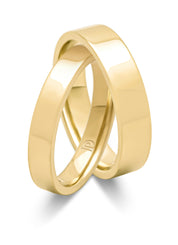 Geelgouden 14 kt trouwring, Wedding