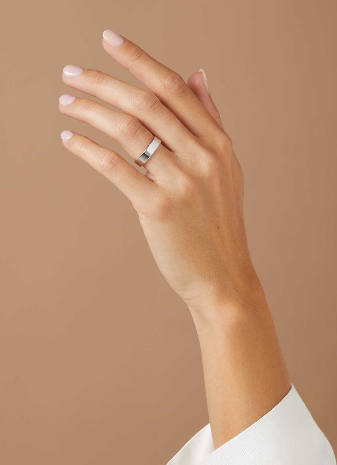 White gold 14 kt wedding ring, wedding