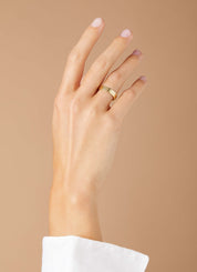 Yellow gold 14 kt wedding ring, wedding