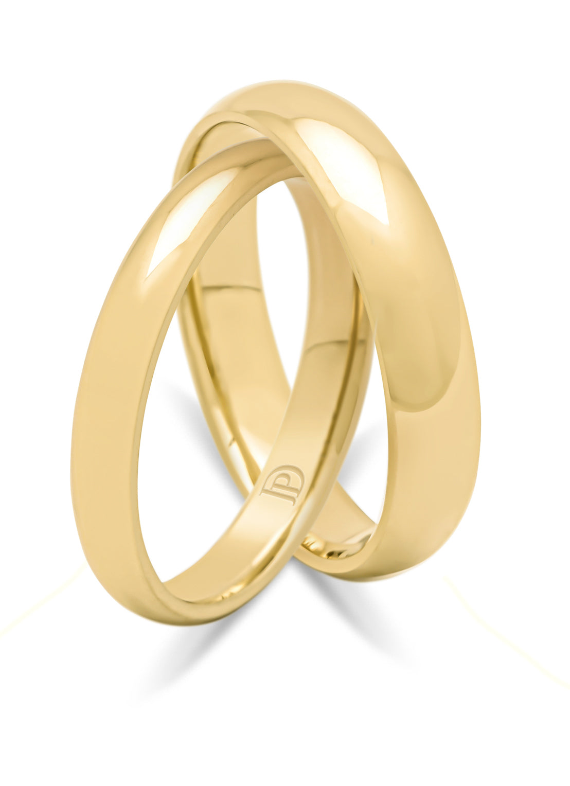 Geelgouden 18 kt trouwring, Wedding
