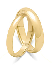 Geelgouden 18 kt trouwring, Wedding