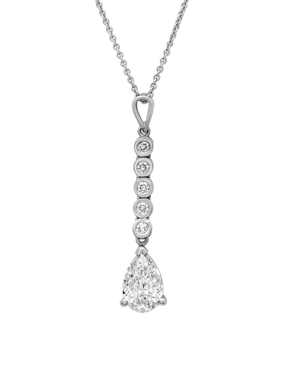 White gold ear jewelry, 4.50 CT Diamond