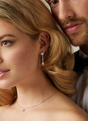 White gold ear jewelry, 4.50 CT Diamond