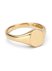 Geelgouden zegelring Timeless Treasures