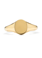 Geelgouden zegelring Timeless Treasures