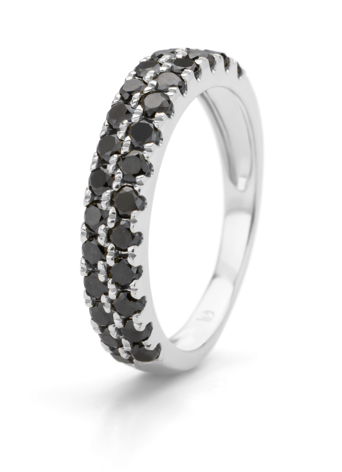 White gold ring, 1.16 ct diamond, ensemble