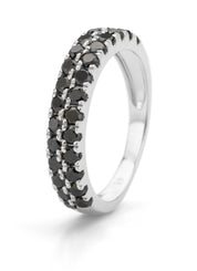 White gold ring, 1.16 ct diamond, ensemble