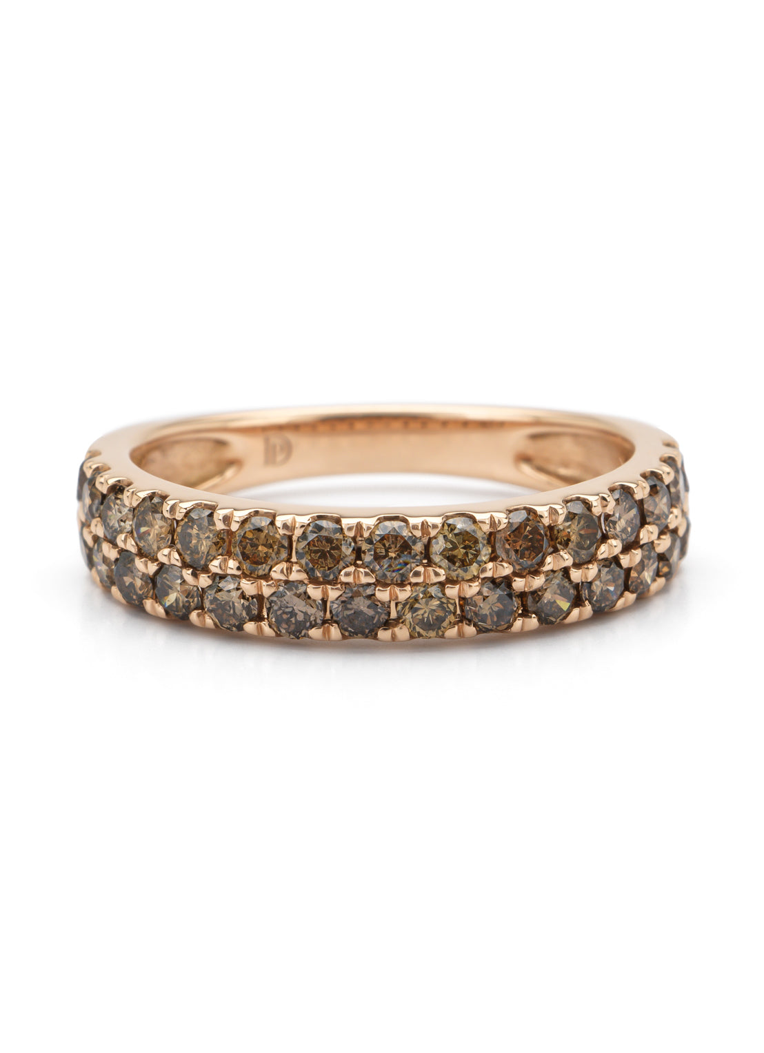 Roségouden Ring, 1.02 CT Diamant, Ensemble