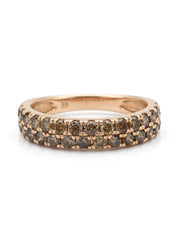 Roségouden Ring, 1.02 CT Diamant, Ensemble