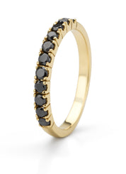 Geelgouden ring, 0.45 ct diamant, Ensemble
