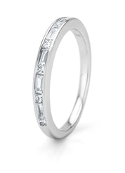 White gold ring, 0.33 ct diamond, wedding