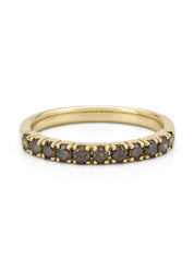 Yellow gold ring, 0.41 ct diamond, ensemble