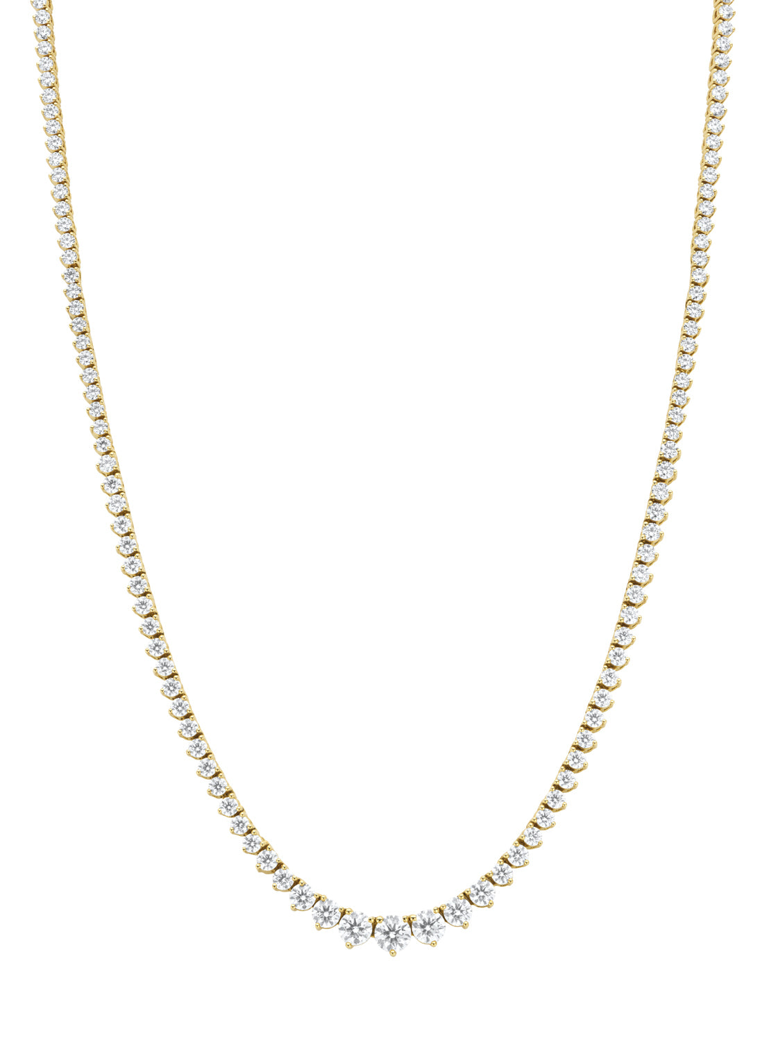 Yellow gold Collier, CT Diamant, Hearts Arrows – Diamond Point