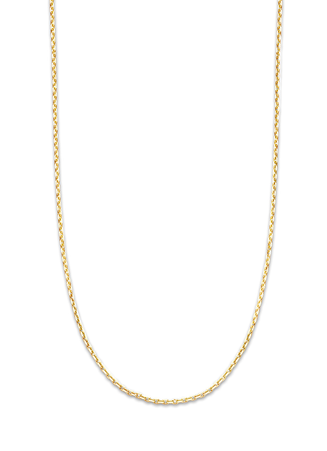 Geelgouden anker lengtecollier Timeless Treasures 40cm