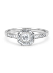 White gold ring, 0.55 ct diamond, Since 1904