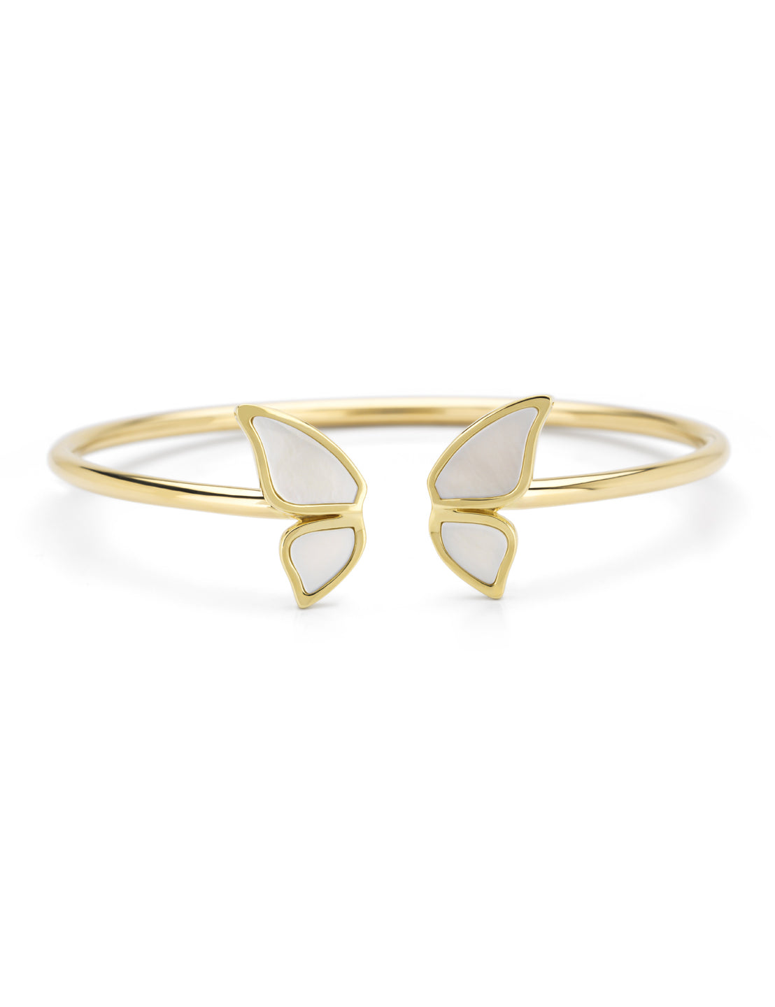 Geelgouden vlinder armband Butterfly Kisses | Diamond Point