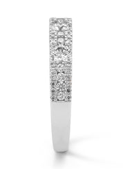 White gold ring, 0.70 ct diamond, majestic