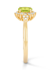 Geelgouden ring, 0.48 ct peridoot, Colors