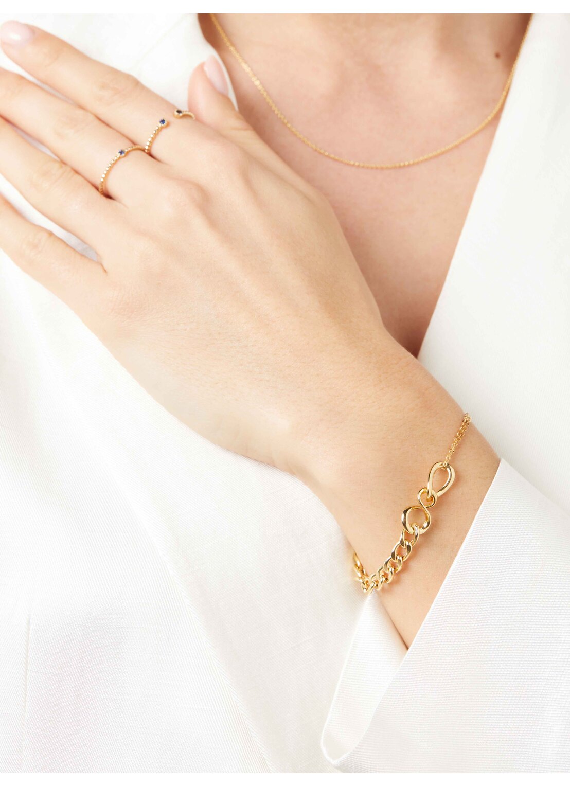 Yellow gold bracelet timeless treasures
