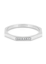White gold ring, 0.03 ct diamond, Ensemble