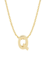 Geelgouden hanger Q, Alphabet