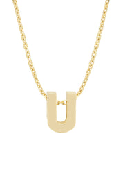 Geelgouden hanger U, Alphabet
