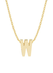 Geelgouden hanger W, Alphabet