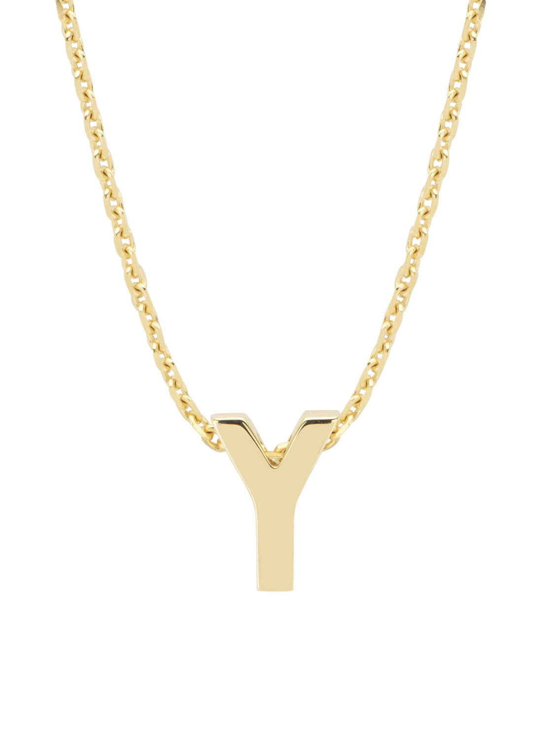 Geelgouden hanger Y, Alphabet