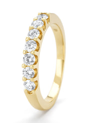 Geelgouden ring, 0.50 ct diamant, Wedding