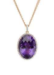 Roségouden collier, 39,25 ct amethist, Gallery
