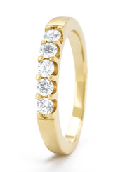 Geelgouden ring, 0.35 ct diamant, Wedding