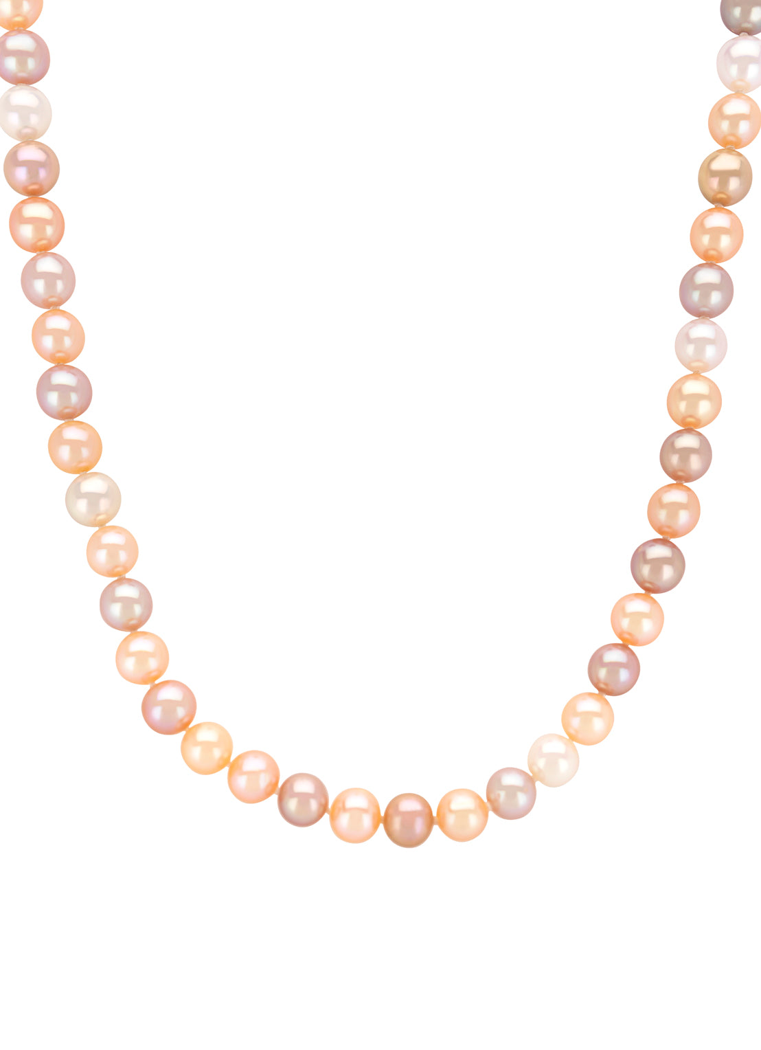 Yellow gold pearl necklace Rivièra 45 cm