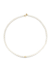 Geelgouden parelketting Rivièra 42 cm