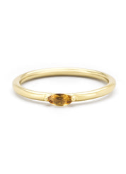 Geelgouden ring, 0.12 ct citrien, Joy