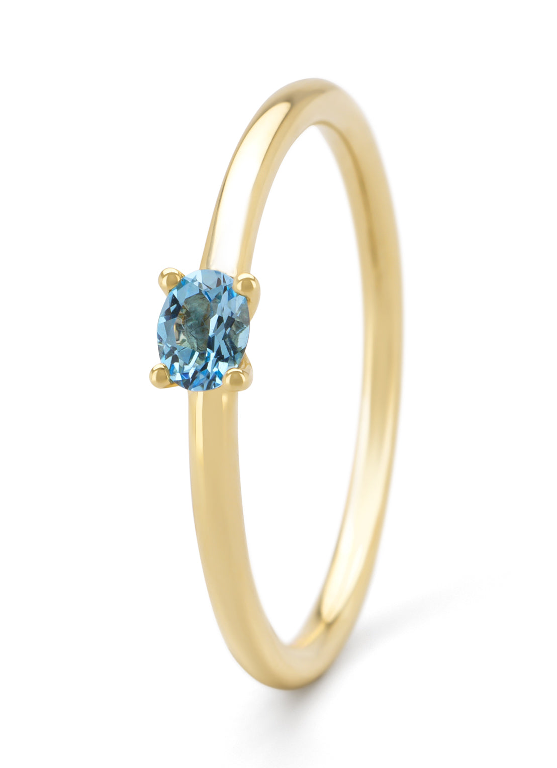 Geelgouden ring, 0.20 ct topaas, Joy