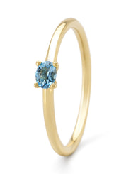 Geelgouden ring, 0.20 ct topaas, Joy