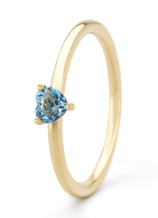 Geelgouden ring, 0.30 ct topaas, Joy