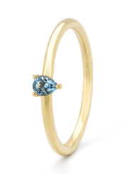 Geelgouden ring, 0.18 ct topaas, Joy