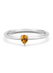 White gold ring, 0.14 CT Citrien, Joy