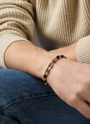 Yellow gold bracelet, 10.36 ct Onyx, Ensemble