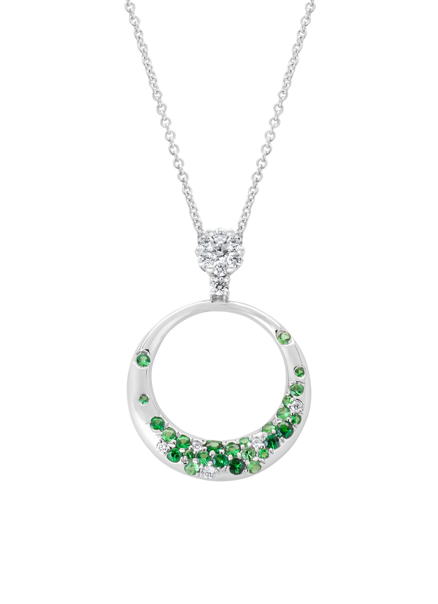 White gold necklace, 0.24 ct diamond, Eden
