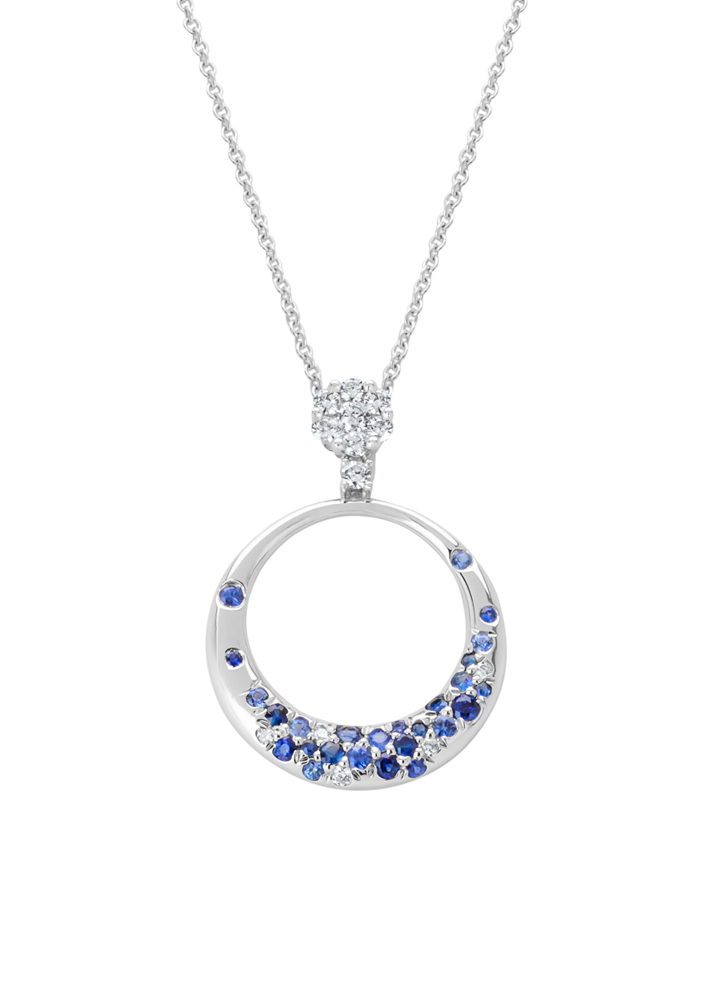 White gold necklace, 0.25 ct diamond, Eden