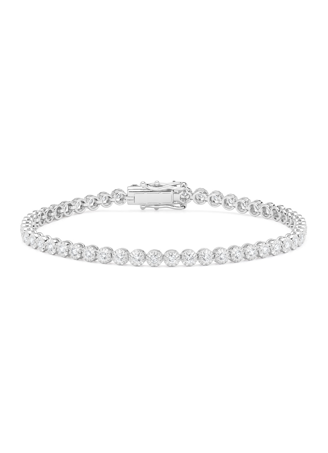 White gold bracelet, 0.99 CT Diamant, Tennis Bracelet