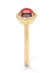 Geelgouden ring, 1.63 ct granaat, Little Drops