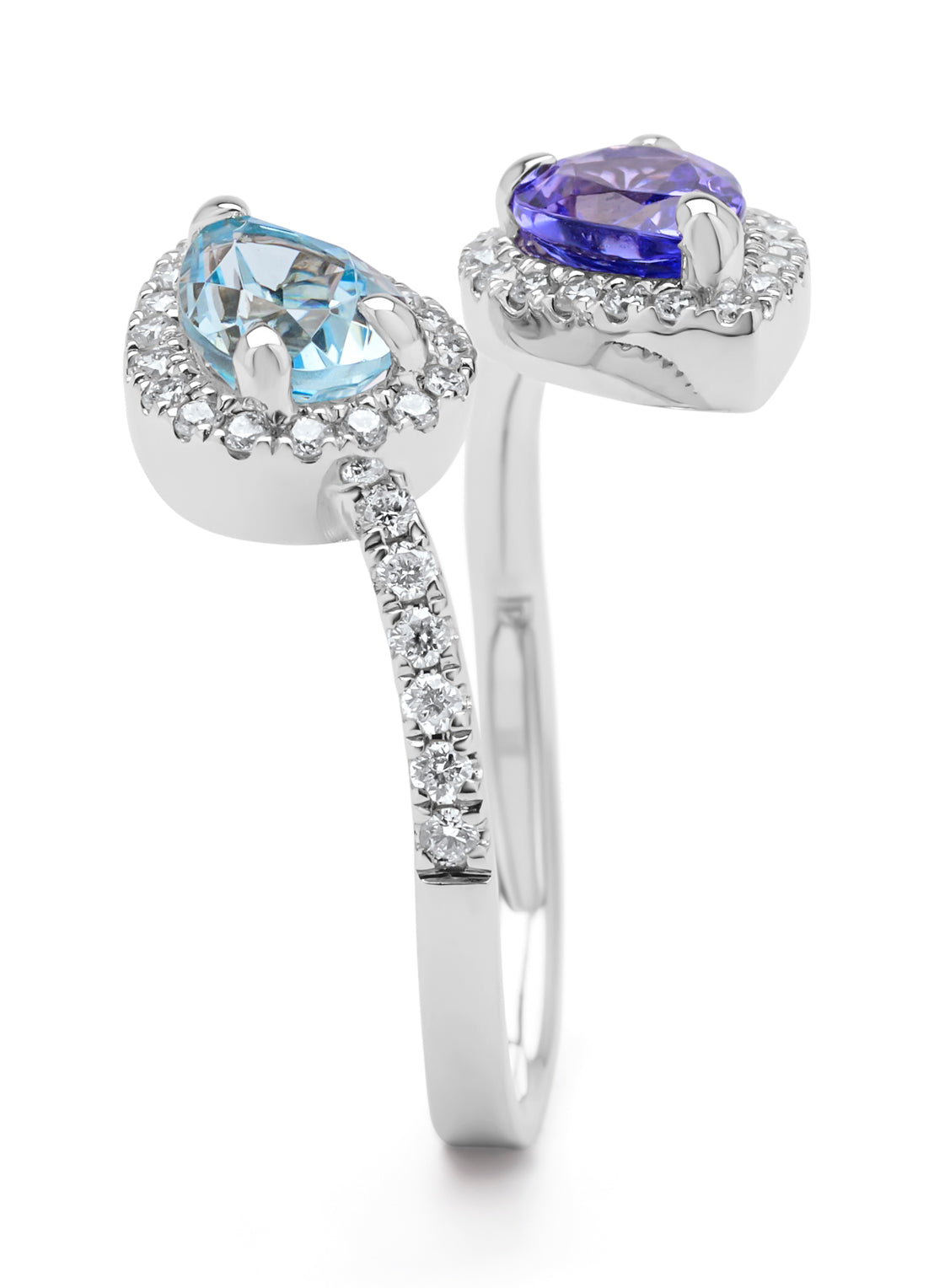 White gold ring, 0.70 ct tanzanite, Gallery